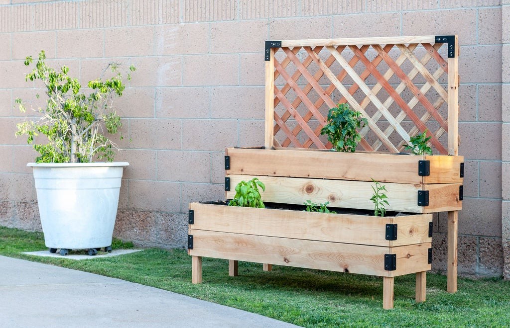 Оригинальная двухуровневая грядка - фото 8