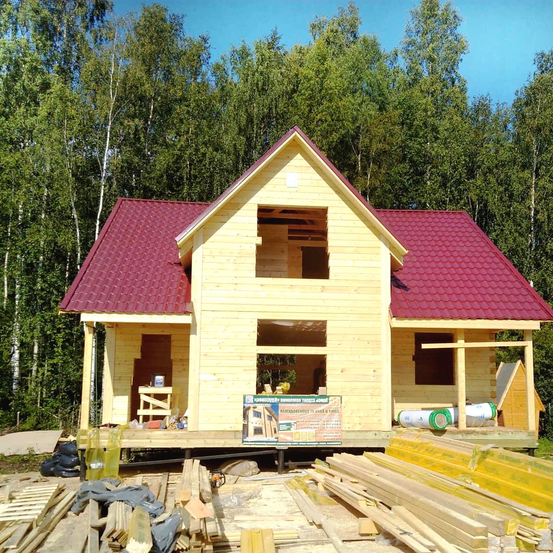 Очень красивый дом из бруса - фото 14