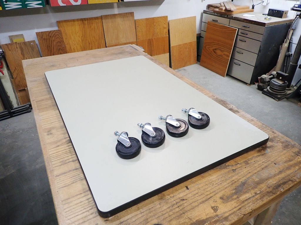 Регулируемый стол по высоте из автомобильного домкрата - фото 6