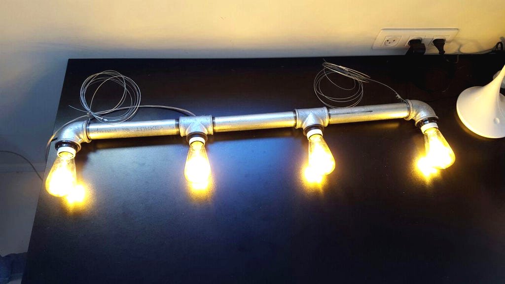 Лампа из труб своими руками - фото 3