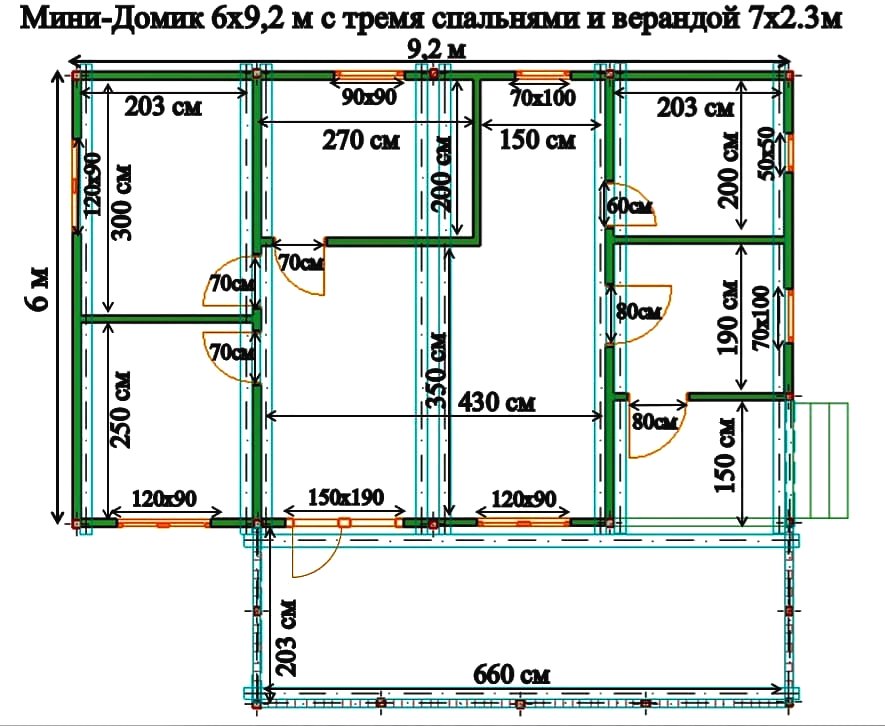 Садовый Домик 6х9,2м - фото 9
