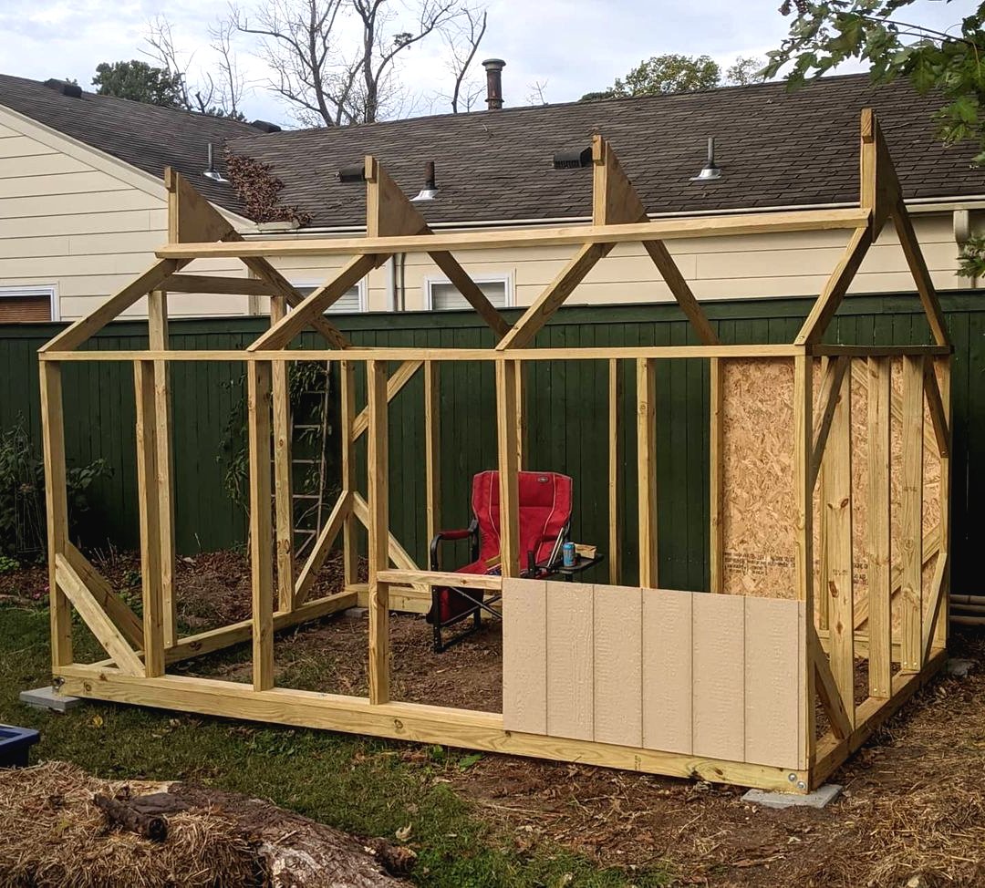 Теплица из деревянного каркаса и поликарбоната - фото 5