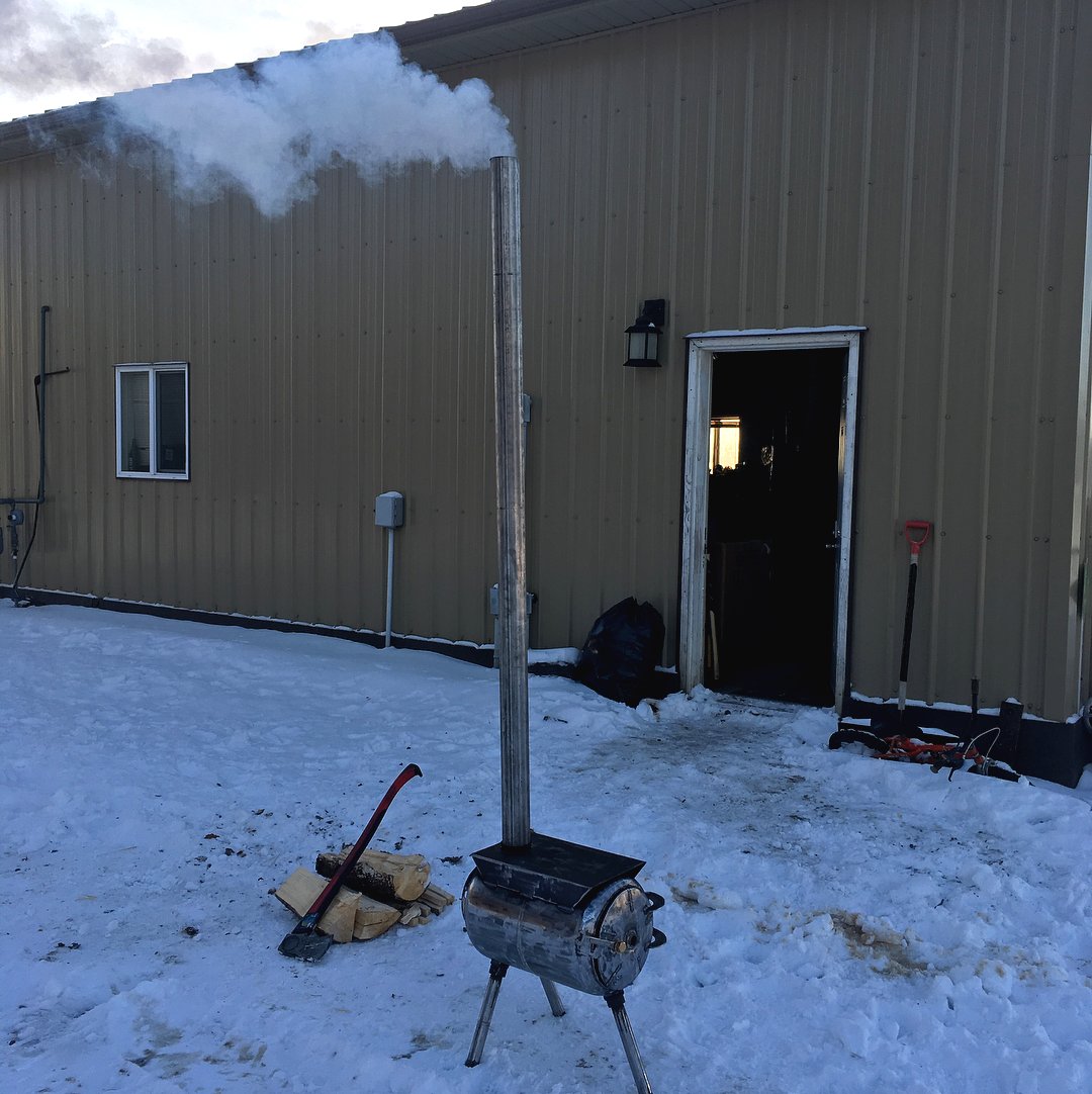 Дровяная печь из баллона для дачи - фото 4