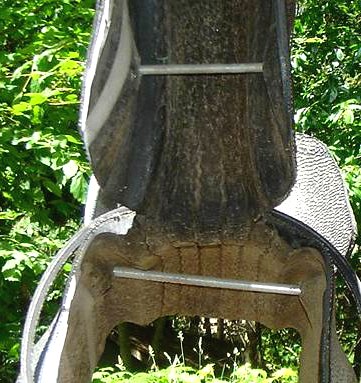 Качели «Лошадка» из автопокрышки - фото 5