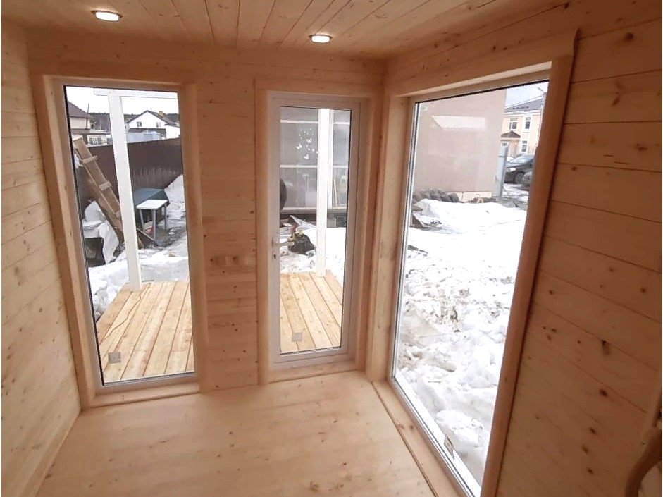 Небольшая каркасная баня 2,5х 6 метров - фото 2