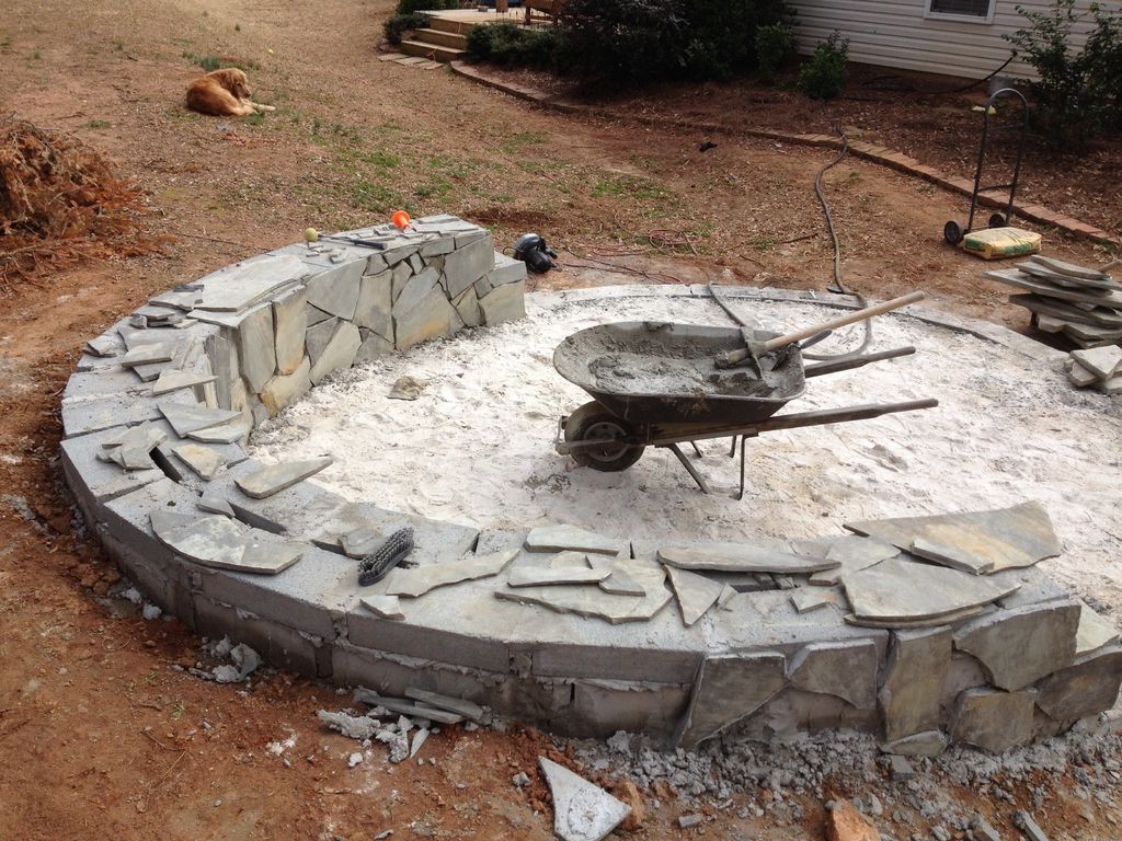 Потрясающее патио из камней - фото 16