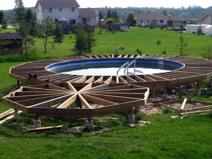 Строим беседку возле бассейна - фото 4