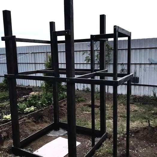 Детская горка с качелями из дерева - фото 3