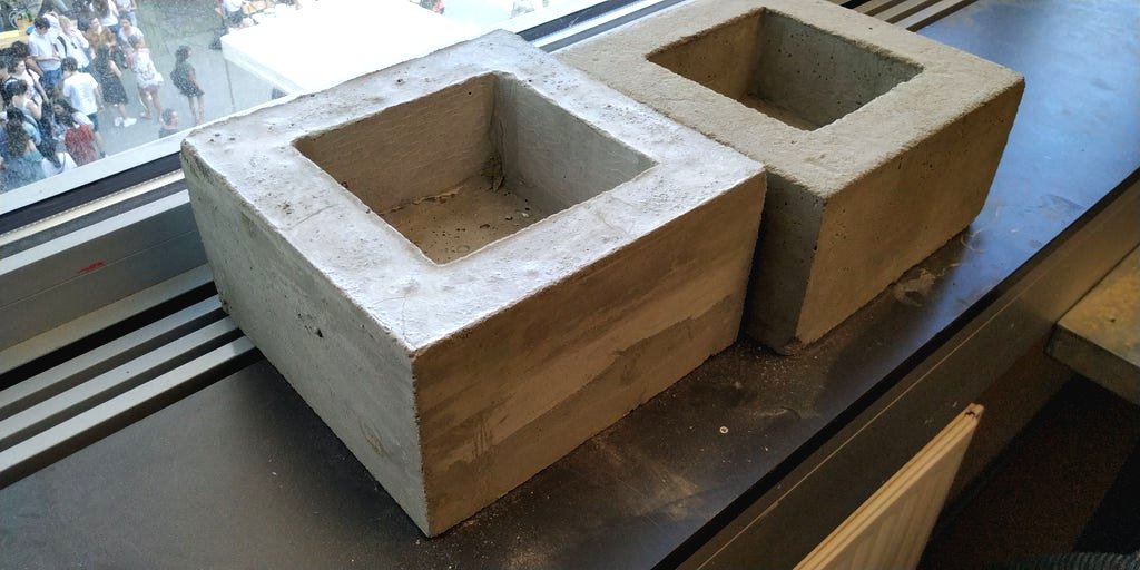 Уличный очаг из бетона - фото 7