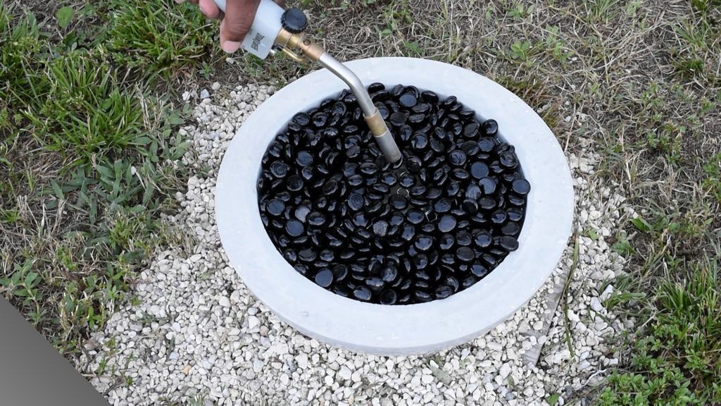 Бетонная чаша-очаг - фото 11