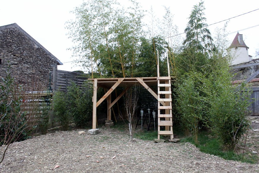 Детский домик из поддонов - фото 7