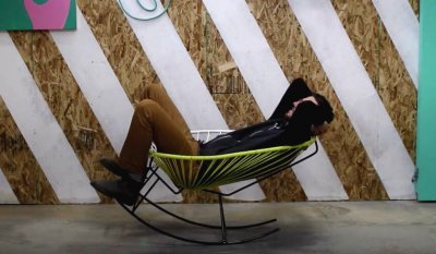 Сотканное мексиканское кресло-качалка