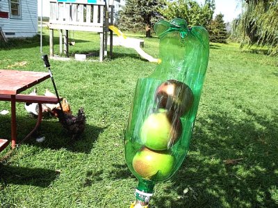 Сборщик яблок из пластиковой бутылки