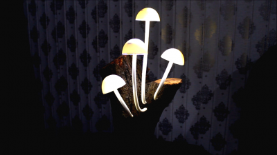 Необычный грибной светильник
